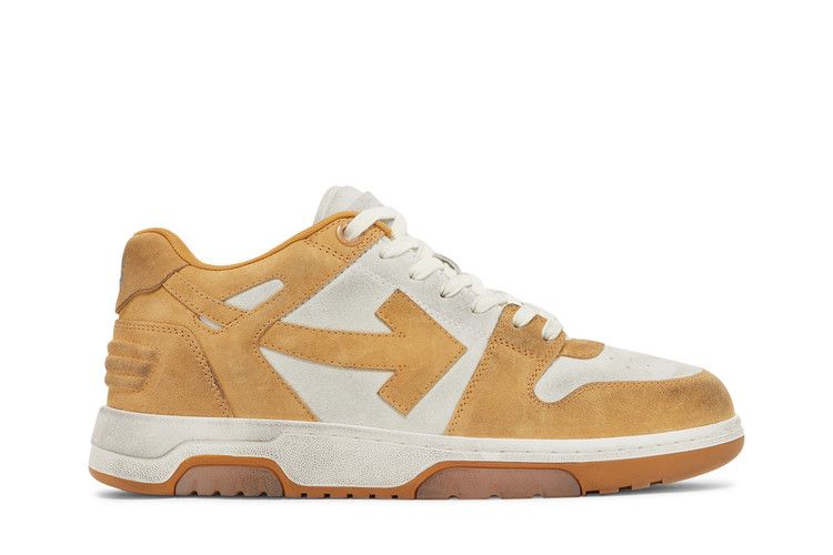 Off-White Out of Office 'Vintage Suede - Orange' — White/Orange