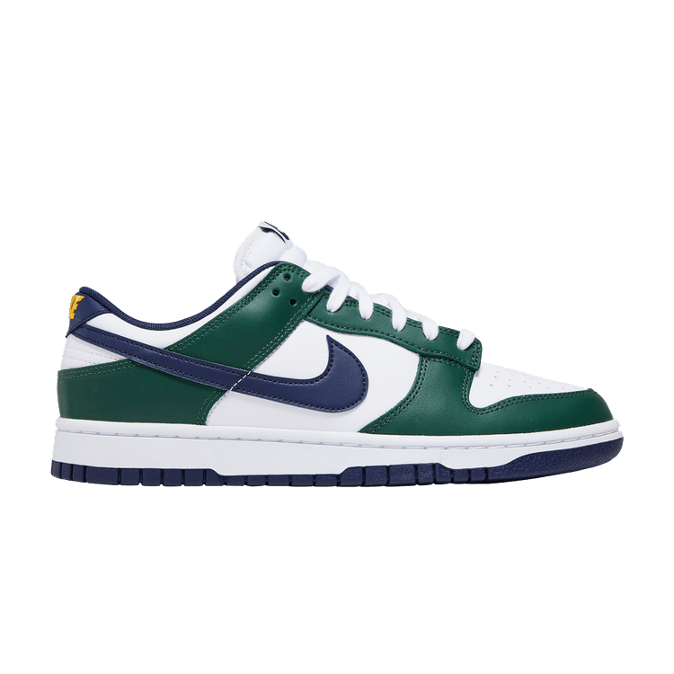 Nike Men's Dunk Low 'Fir Midnight Navy' — Fir/Midnight Navy/White/University Gold