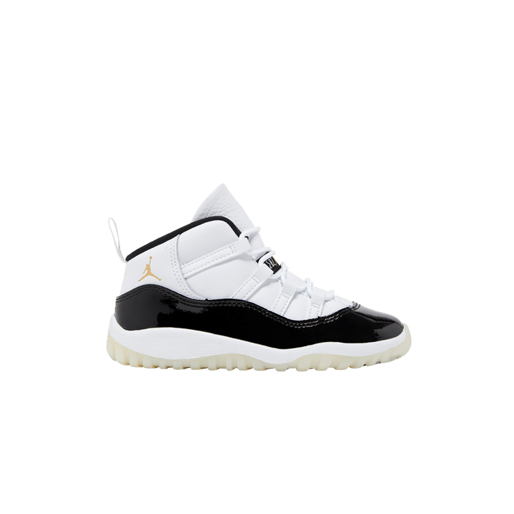 Air Jordan 11 Retro TD 'Gratitude / Defining Moments' — White/Black/Metallic Gold