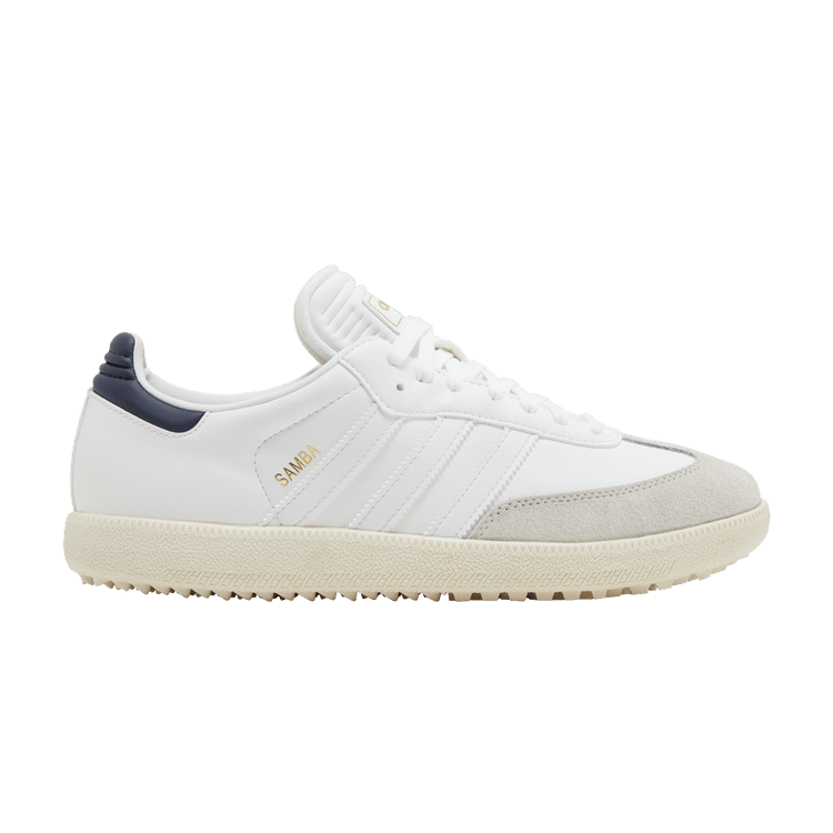 adidas Samba Spikeless Golf 'White Collegiate Navy' — Cloud White/Collegiate Navy/Off White