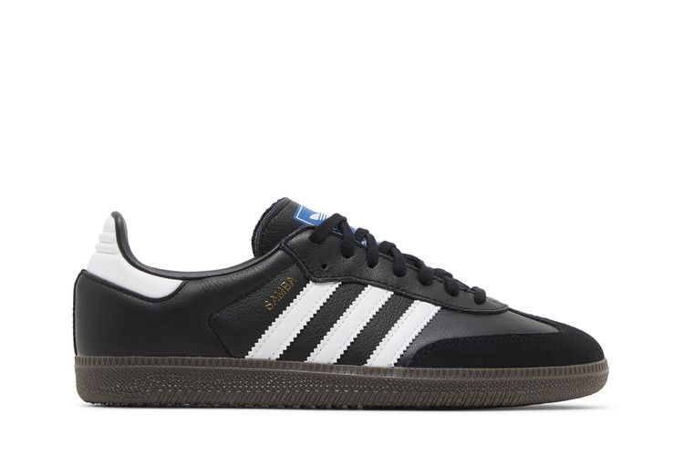 adidas Samba OG J 'Black White' — Core Black/Cloud White/Gum