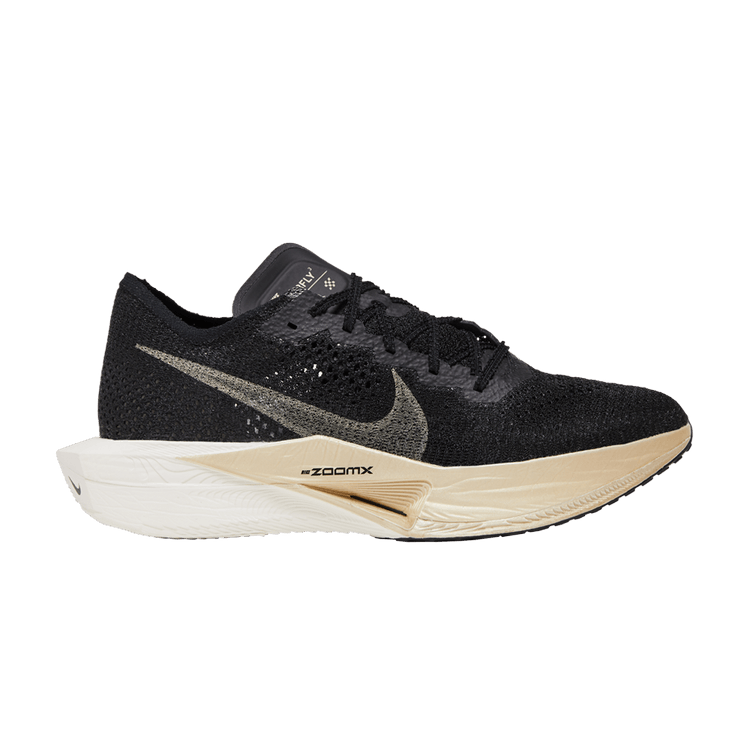 Nike ZoomX VaporFly Next% 3 'Black Metallic Gold Grain' — Black/Black/Oatmeal/Metallic Gold Grain