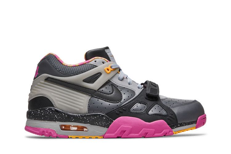 Nike Air Trainer 3 Prm Qs 'Bo Knows Horse Racing' — Dark Grey/Blk-Wlf Gry Clb Pnk