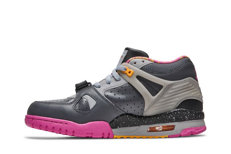 Nike Air Trainer 3 Prm Qs 'Bo Knows Horse Racing' — Dark Grey/Blk-Wlf Gry Clb Pnk