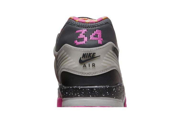 Nike Air Trainer 3 Prm Qs 'Bo Knows Horse Racing' — Dark Grey/Blk-Wlf Gry Clb Pnk