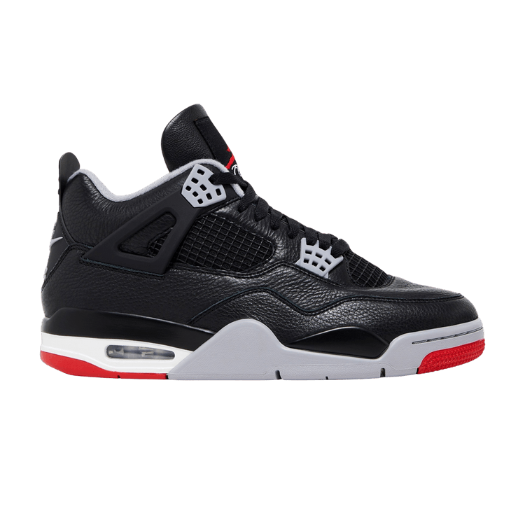 Air Jordan 4 Retro 'Bred Reimagined' — Black/Fire Red/Cement Grey/Summit White