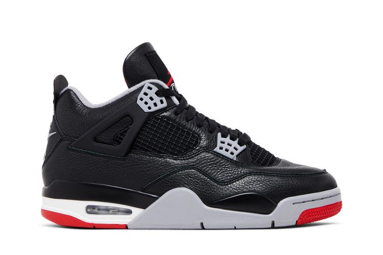 Air Jordan 4 Retro 'Bred Reimagined' — Black/Fire Red/Cement Grey/Summit White