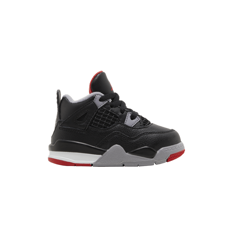 Air Jordan 4 Retro TD 'Bred Reimagined' — Black/Fire Red/Cement Grey/Summit White