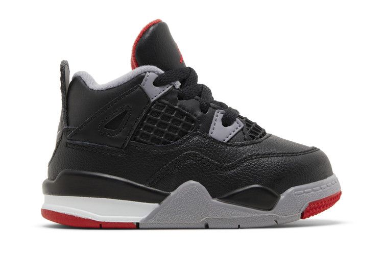 Air Jordan 4 Retro TD 'Bred Reimagined' — Black/Fire Red/Cement Grey/Summit White