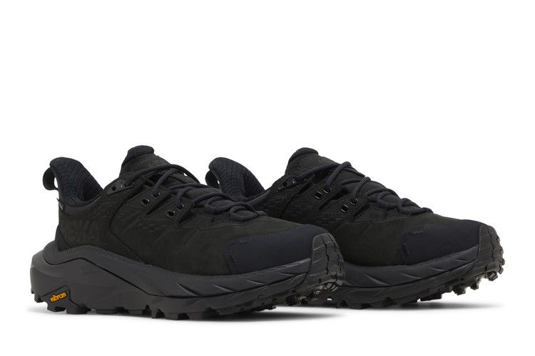 HOKA Wmns Kaha 2 Low GORE-TEX 'Triple Black' — Black/Black