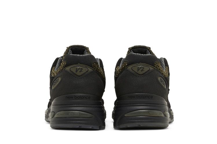 Stone Island x New Balance 991v2 Made in England 'Black' — Black/Olive Night/Steel Gray