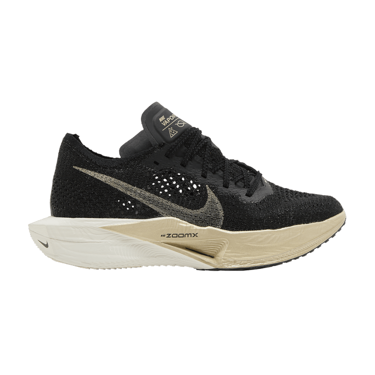 Nike Wmns ZoomX VaporFly Next% 3 'Black Metallic Gold Grain' — Black/Black/Oatmeal/Metallic Gold Grain