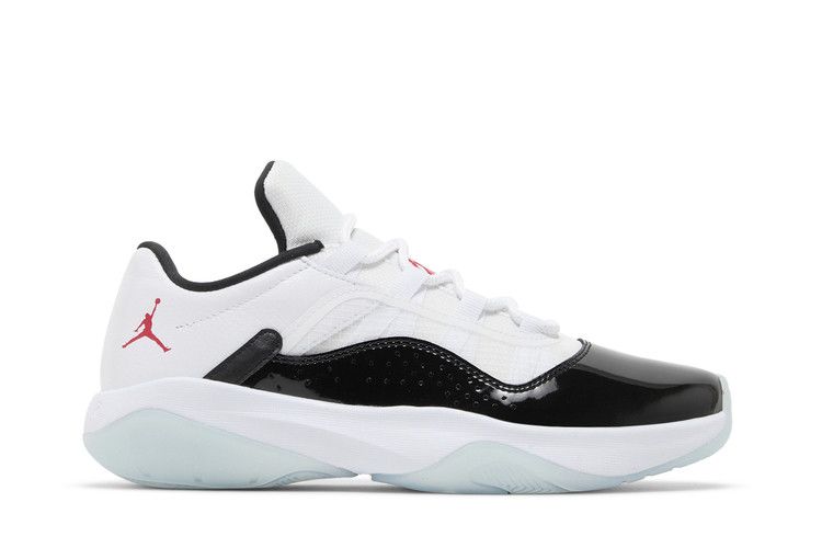 Wmns Air Jordan 11 CMFT Low 'White Black Blue Tint' — White/Black/Blue Tint/University Red