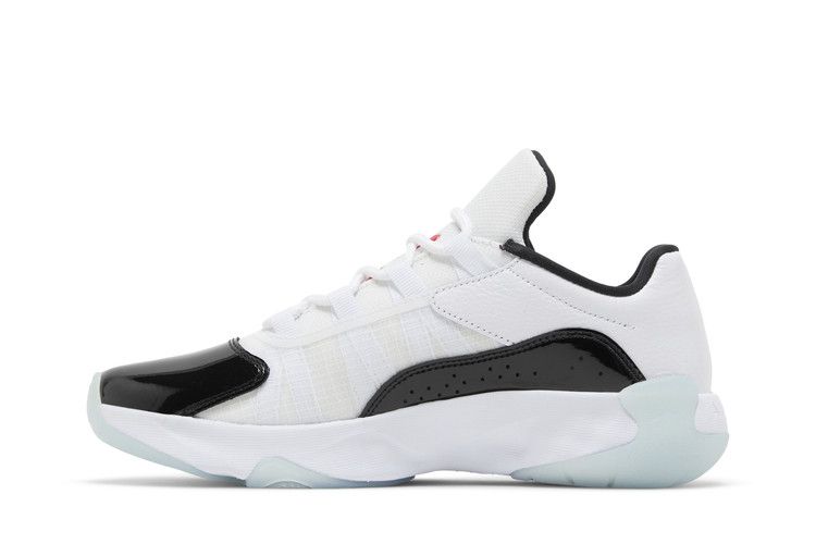 Wmns Air Jordan 11 CMFT Low 'White Black Blue Tint' — White/Black/Blue Tint/University Red