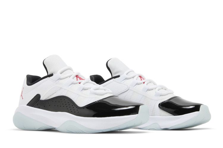 Wmns Air Jordan 11 CMFT Low 'White Black Blue Tint' — White/Black/Blue Tint/University Red