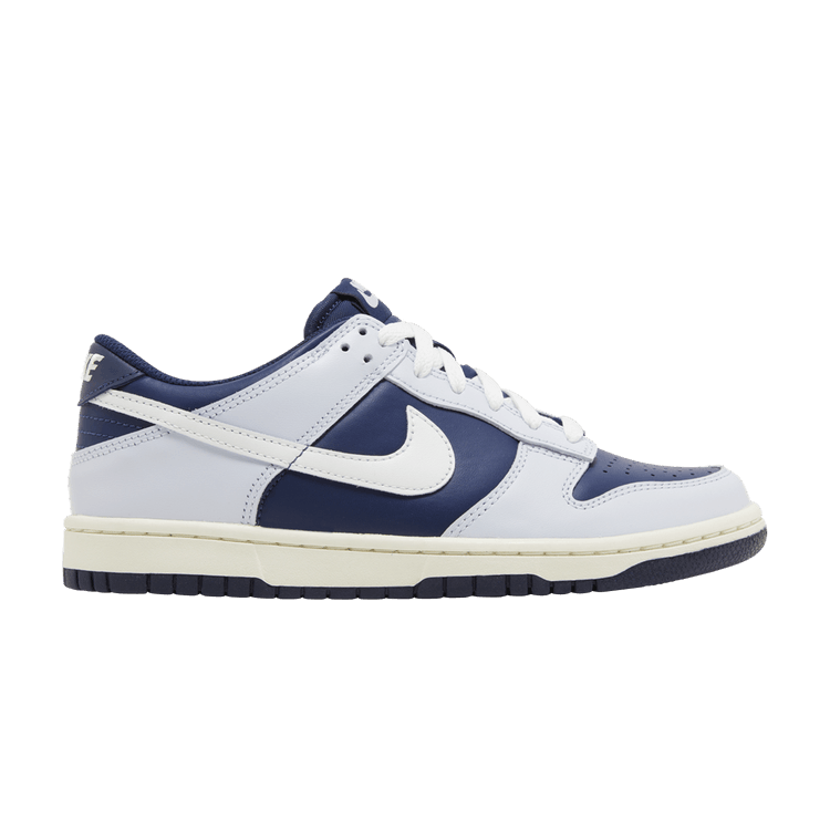 Nike Dunk Low GS 'Football Grey Midnight Navy' — Football Grey/Summit White/Midnight Navy