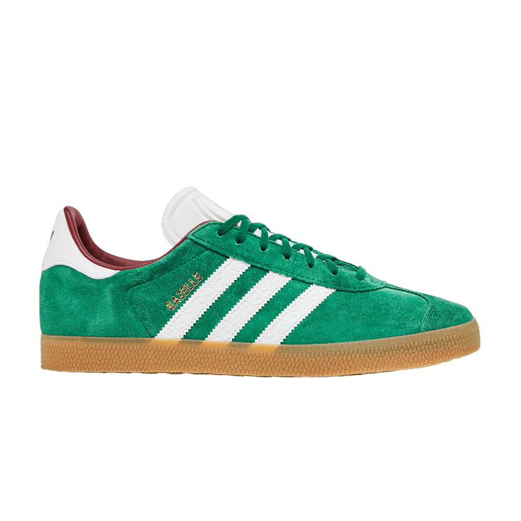 adidas Gazelle 'Collegiate Green Gum' — Collegiate Green/Cloud White/Collegiate Burgundy