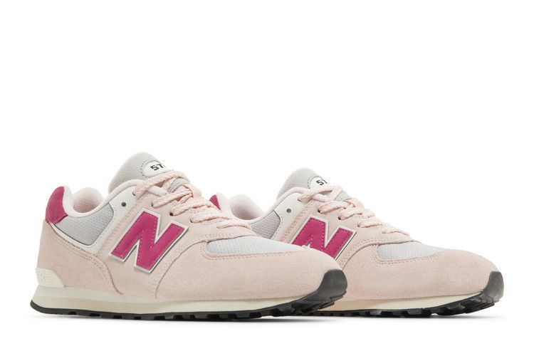 New Balance 574 Big Kid 'Crystal Pink' — Crystal Pink/Carnival Pink