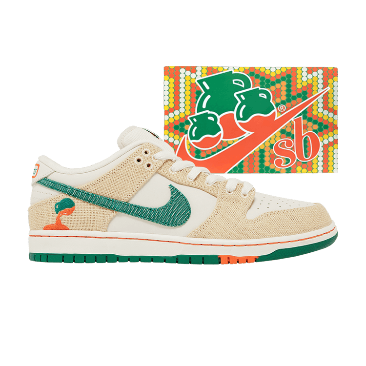 Jarritos x Nike Dunk Low SB Special Box — Phantom/Safety Orange/Malachite