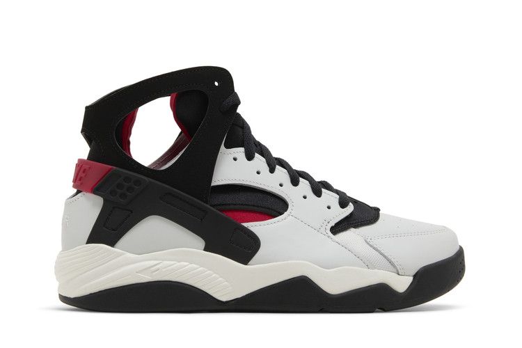 Nike Air Flight Huarache 'Photon Dust Black' — Photon Dust/Gym Red/Sail/Black