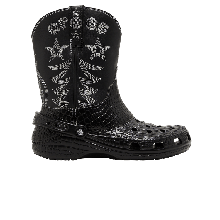 Crocs Classic Cowboy Boot 'Black' — Black