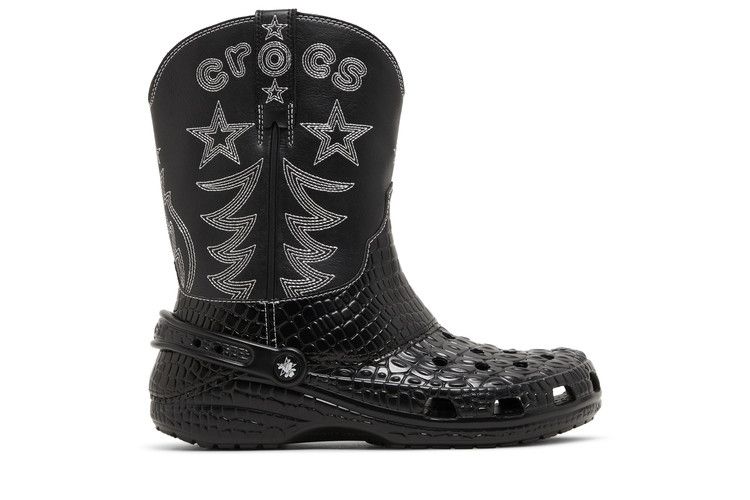 Crocs Classic Cowboy Boot 'Black' — Black