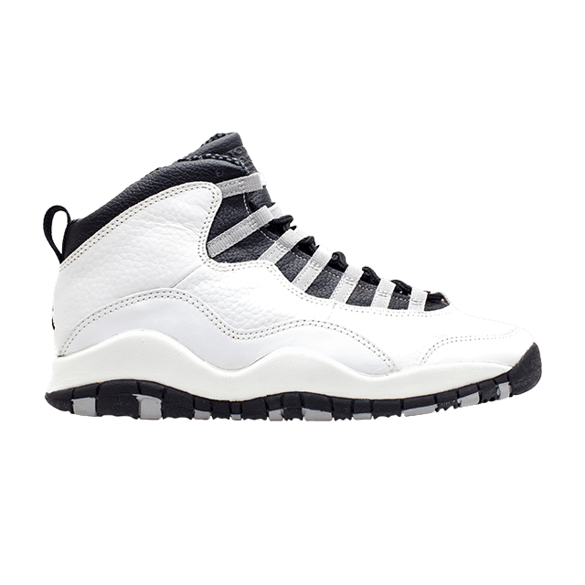 Air Jordan 10 OG 'Steel' — White/Black-Light Steel Grey
