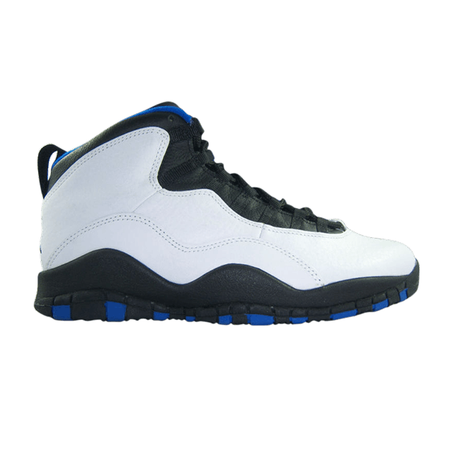 Air Jordan 10 OG 'New York' — White/Black-Royal Blue-Orange Flame