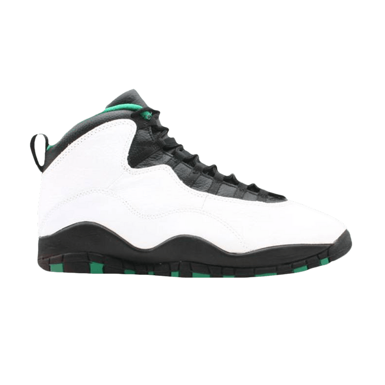 Air Jordan 10 OG 'Seattle' — White/Black-Kelly-Yellow Gold