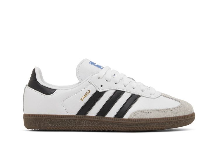 adidas Wmns Samba OG 'White Clear Granite' — Cloud White/Core Black/Clear Granite
