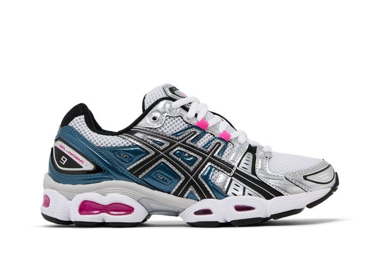 ASICS Wmns Gel Nimbus 9 'Blue Pink Glo' — White/Pink Glo