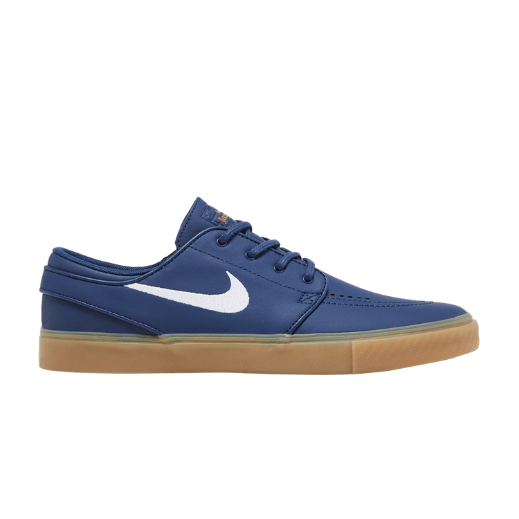 Nike Zoom Stefan Janoski+ SB 'Navy Gum' — Navy/White/Navy/Gum Light Brown/Midnight Navy/Safety Orange