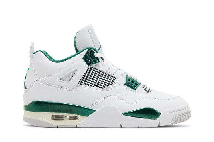 Air Jordan 4 Retro 'Oxidized Green' — White/Oxidized Green/White/Neutral Grey