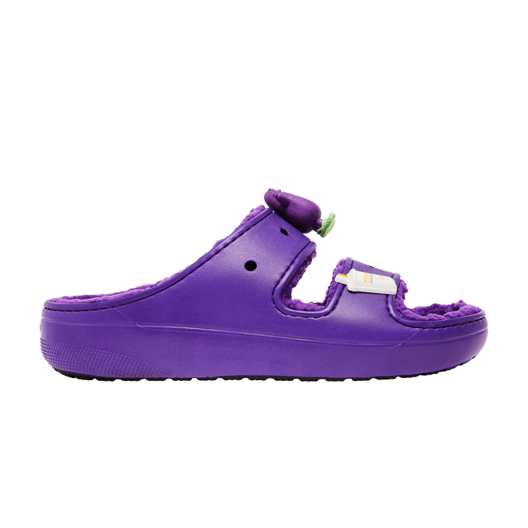 McDonald's x Crocs Classic Cozzzy Sandal 'Grimace' — Purple/Black
