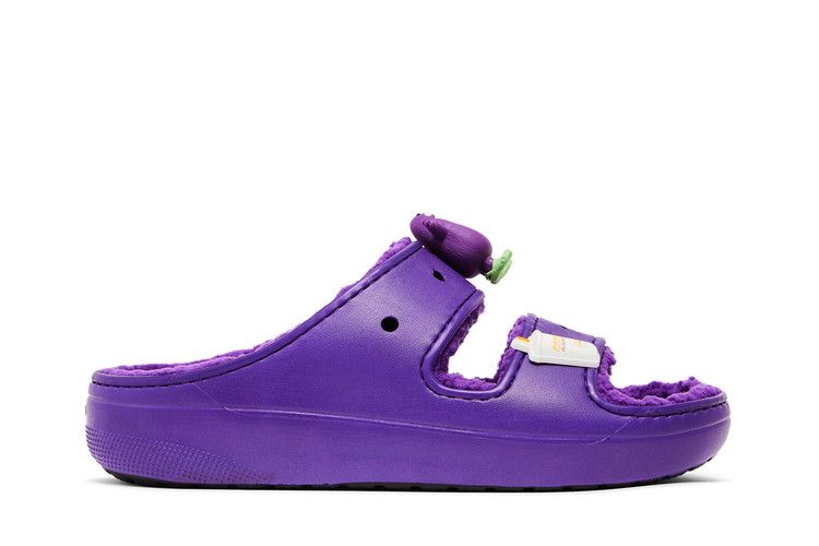 McDonald's x Crocs Classic Cozzzy Sandal 'Grimace' — Purple/Black