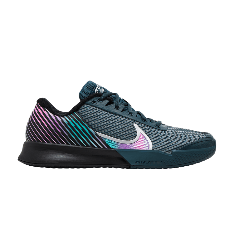 NikeCourt Air Zoom Vapor Pro 2 Premium HC 'Deep Jungle Fuchsia' — Black/Deep Jungle/Clear Jade/Multi-Color