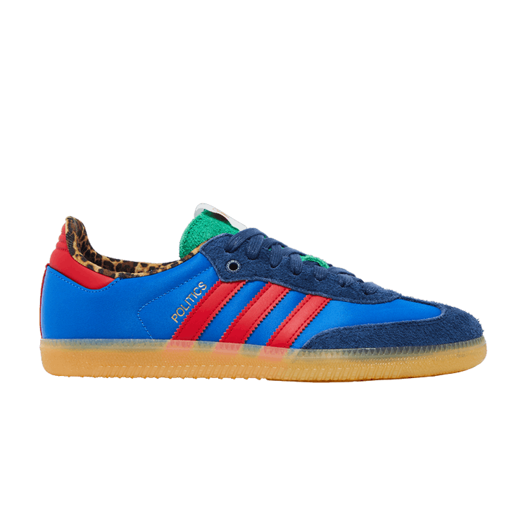 Sneaker Politics x adidas Samba 'Consortium Cup' — Blue Bird/Better Scarlet/Dark Slate