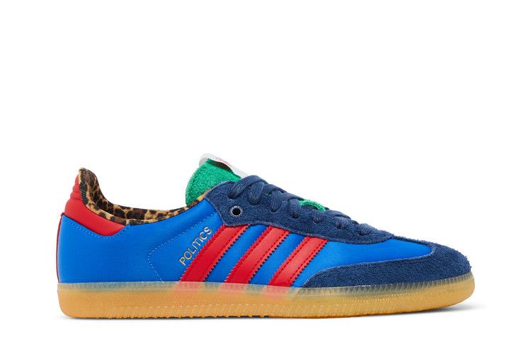 Sneaker Politics x adidas Samba 'Consortium Cup' — Blue Bird/Better Scarlet/Dark Slate