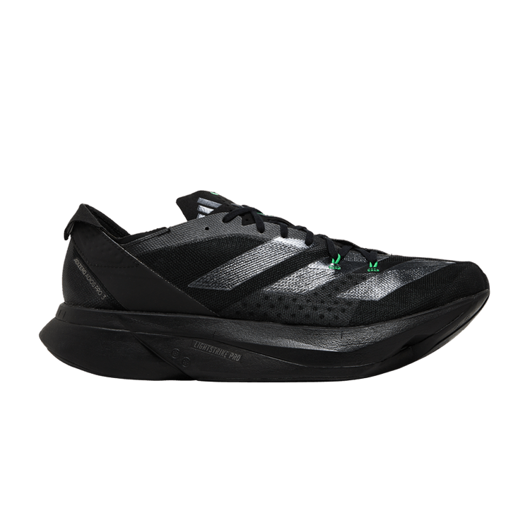 adidas Adizero Adios Pro 3 'Black Green' — Core Black/Core Black/Core Black