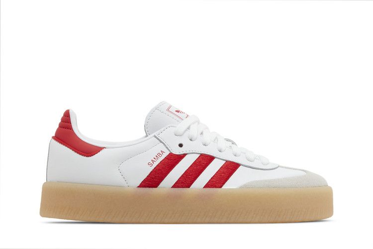 adidas Wmns Sambae 'White Scarlet Gum' — Cloud White/Better Scarlet/Cloud White