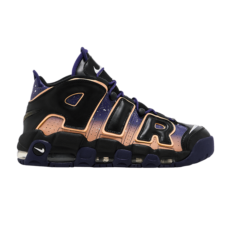 Nike Air More Uptempo Hoh 'Dusk To Dawn' — Black/White-Orng Chalk-Nght Bl