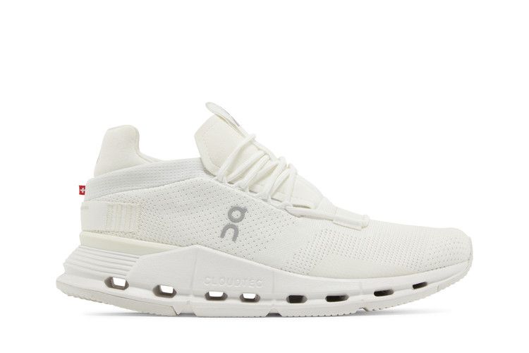 ON Wmns Cloudnova 'Undyed White' — Undyed-White/White