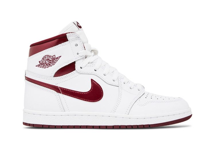 Air Jordan 1 Retro High '85 OG 'Metallic Burgundy' — White/Team Red/White