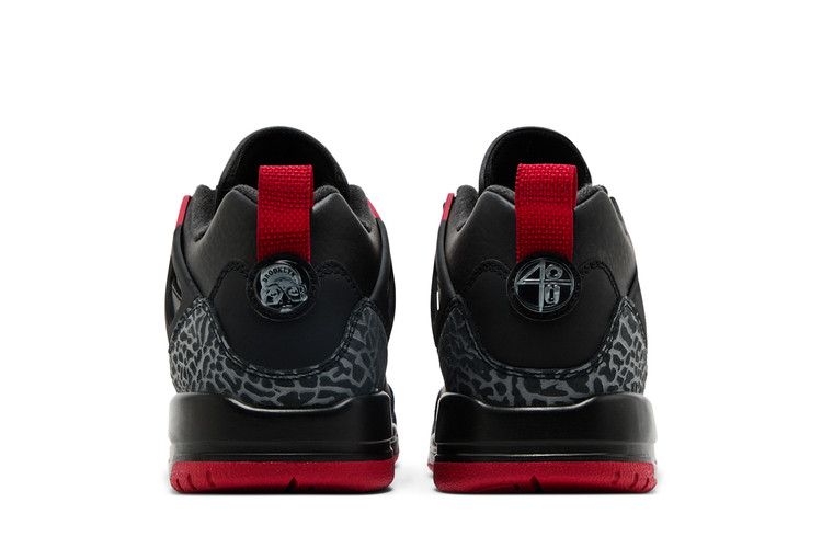 Air Jordan Spizike Low GS 'Bred' — Black/Gym Red/Cool Grey/Sail