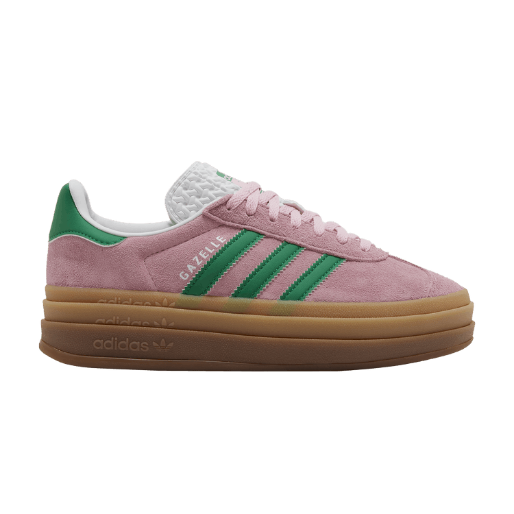 adidas Wmns Gazelle Bold 'True Pink Green' — True Pink/Green/Cloud White