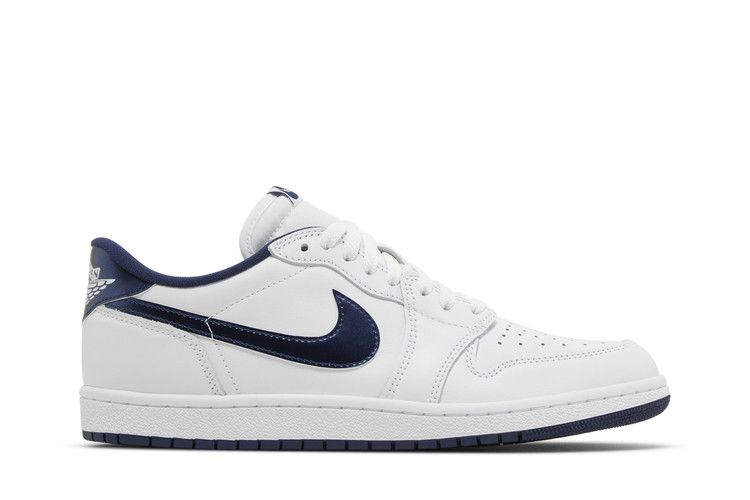 Air Jordan 1 Retro Low '85 OG 'Metallic Blue' 2024 — Summit White/Navy/White