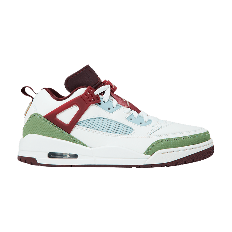 Air Jordan Spizike Low 'Year of the Dragon' — Sail/Oil Green/Dark Team Red/Metallic Gold Grain