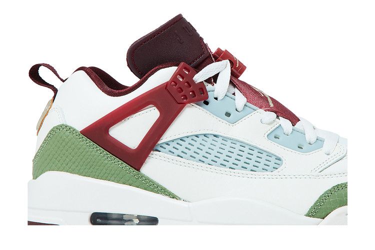 Air Jordan Spizike Low 'Year of the Dragon' — Sail/Oil Green/Dark Team Red/Metallic Gold Grain