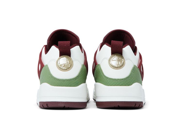 Air Jordan Spizike Low 'Year of the Dragon' — Sail/Oil Green/Dark Team Red/Metallic Gold Grain