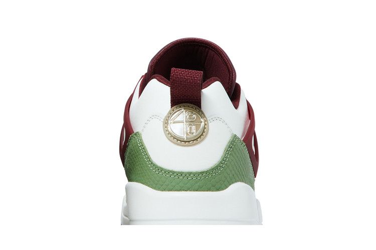 Air Jordan Spizike Low 'Year of the Dragon' — Sail/Oil Green/Dark Team Red/Metallic Gold Grain